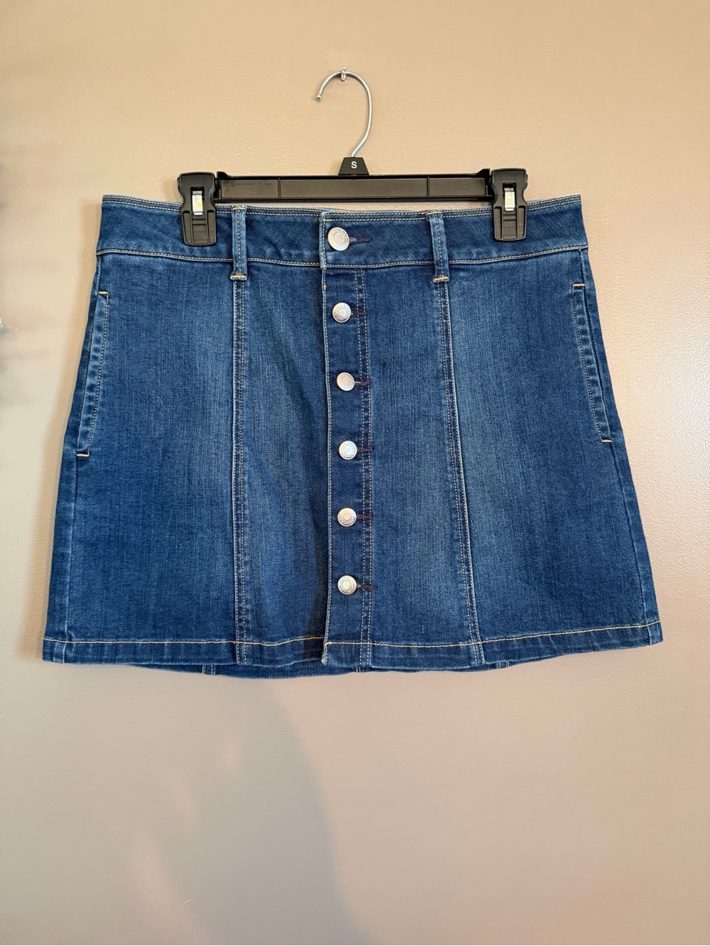 Hollister Button Down‎ Denim Mini Skirt